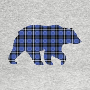 Blue Plaid Bear T-Shirt